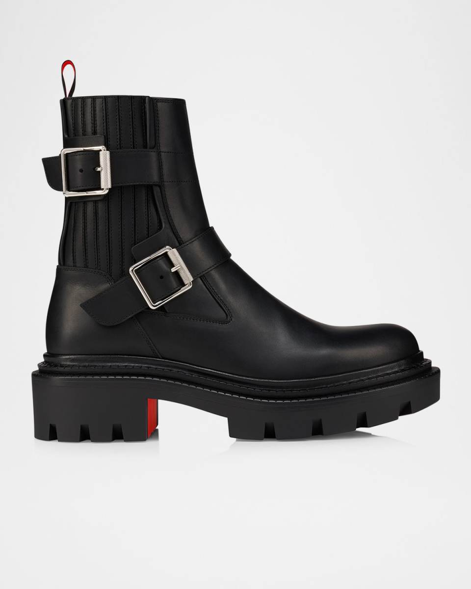 Oxybootie Leather Moto Boots